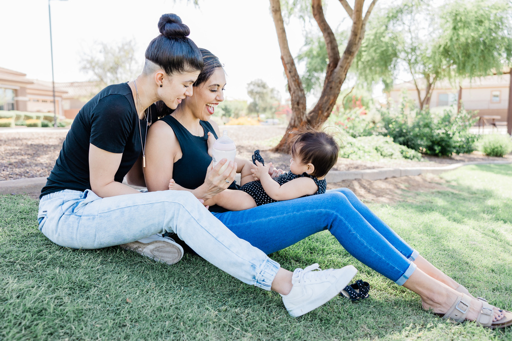 Lesbian Couple with Baby